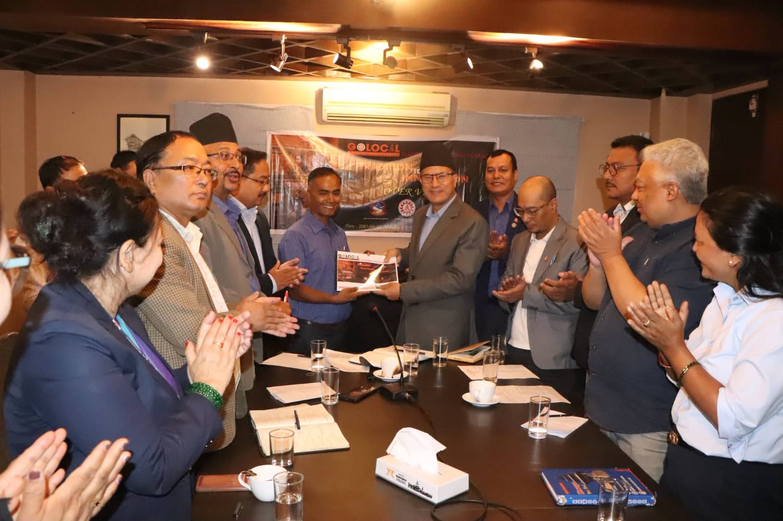 Mayor sunil prajapati with golocal
